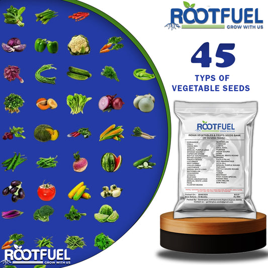 Vegetable Seeds Vault ( 45 types of verity 3000+Seeds in packet )