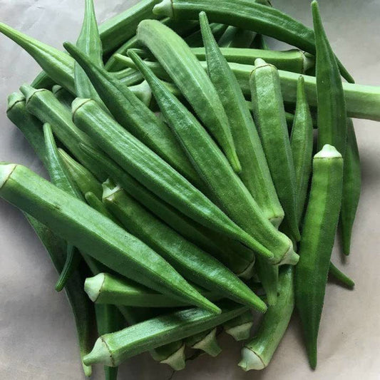 Okra Green Long Seeds