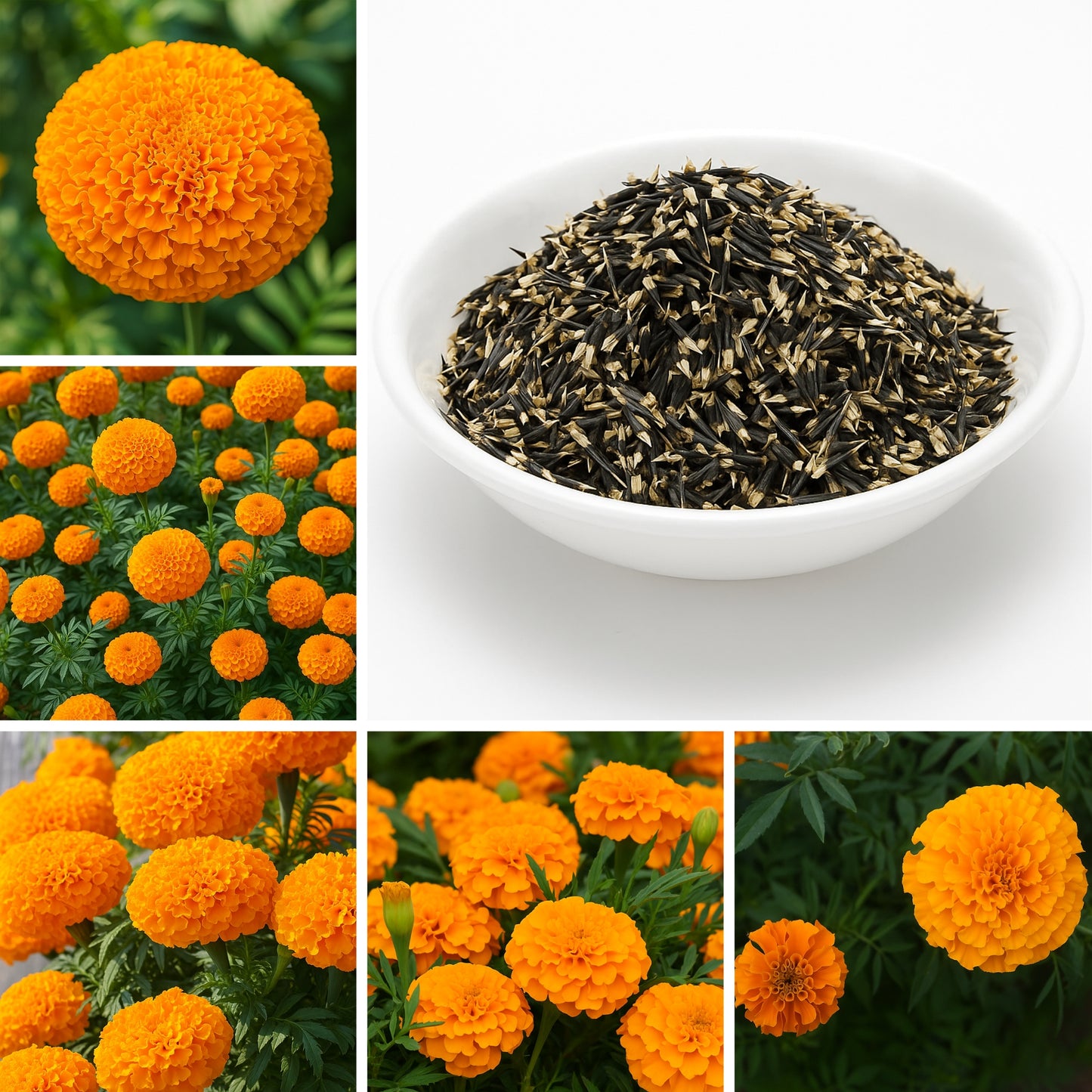 F2 Orange Marigold Flower Seeds