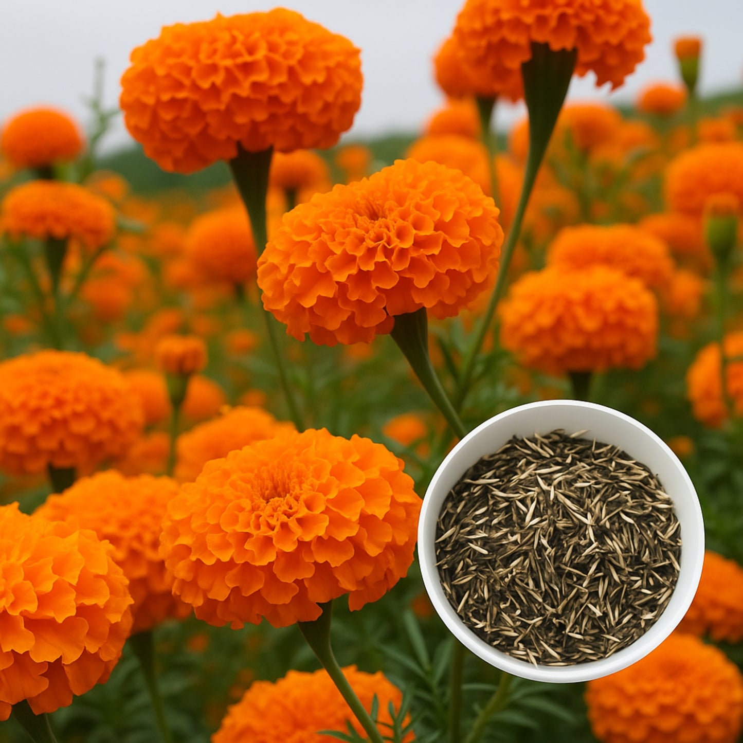 F2 Orange Marigold Flower Seeds