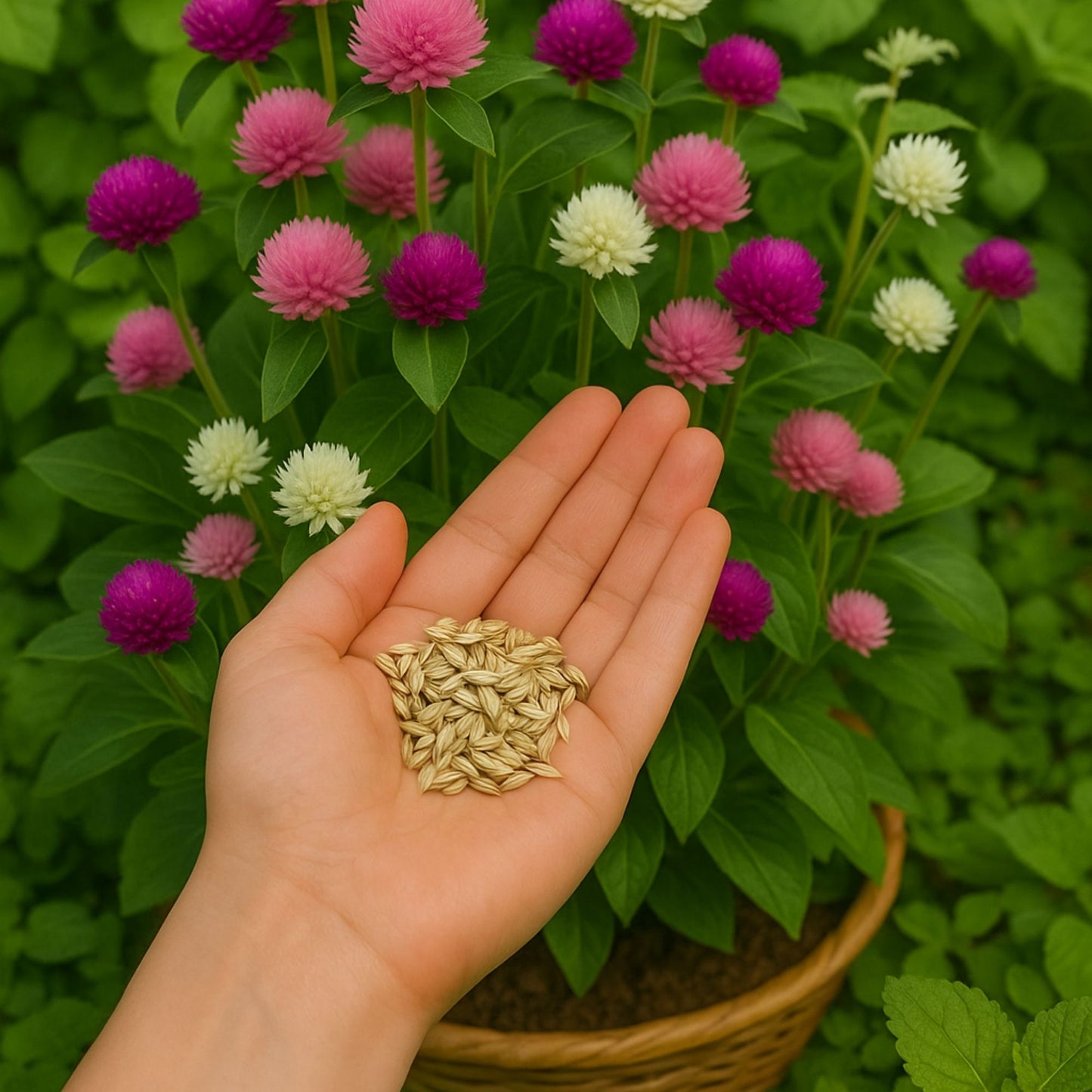 Gomphrena Choice Mixed  seeds