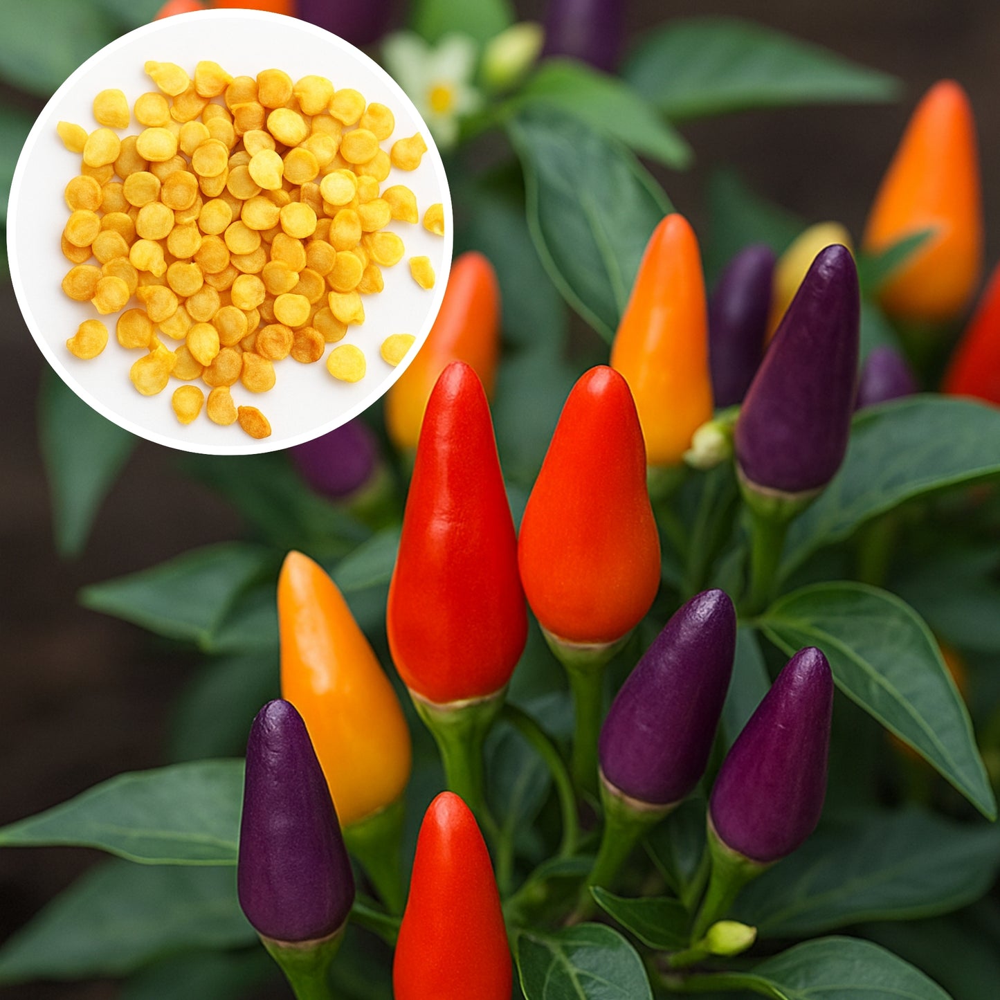 Ornamental Chilli- Choice Round Mixed seeds