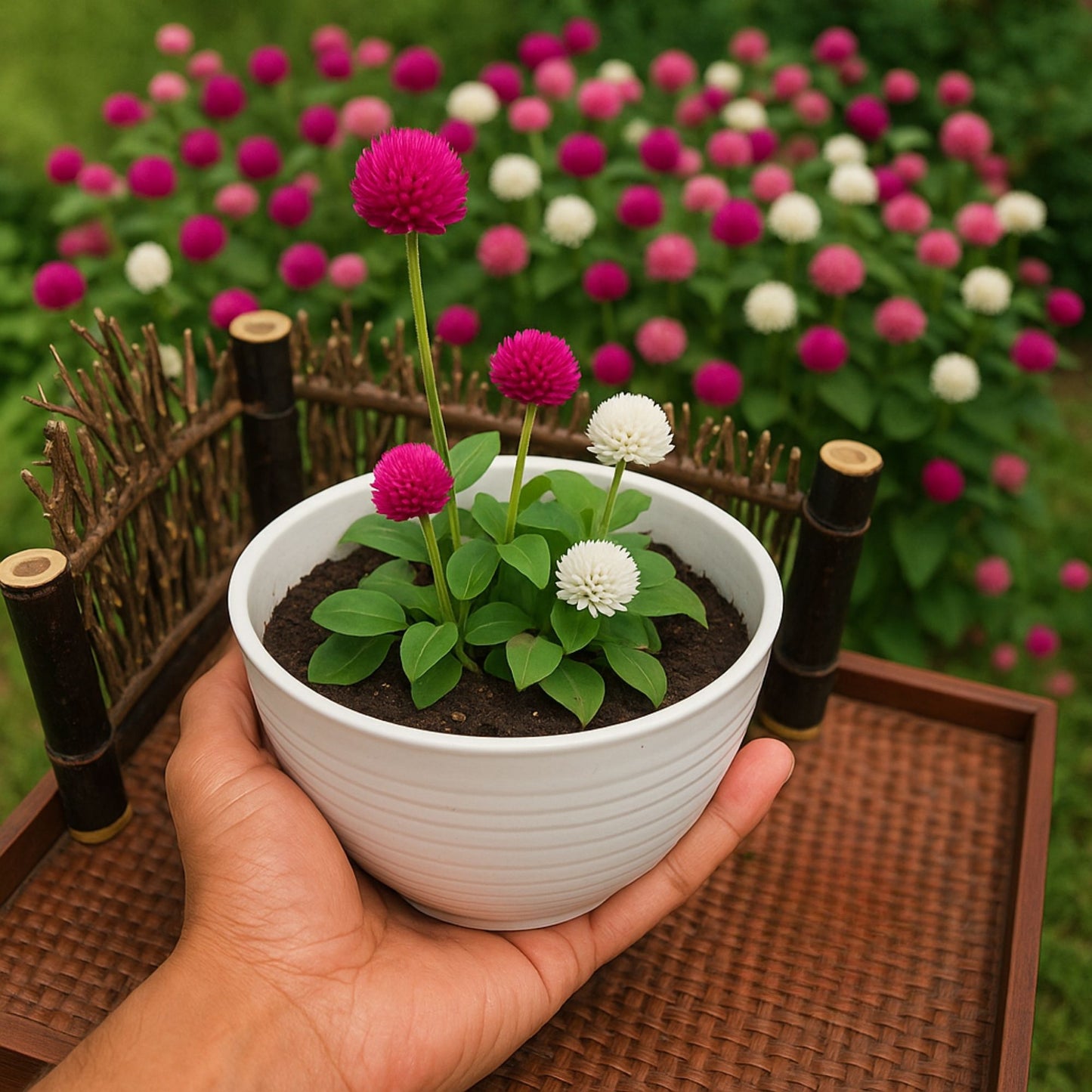 Gomphrena Choice Mixed  seeds