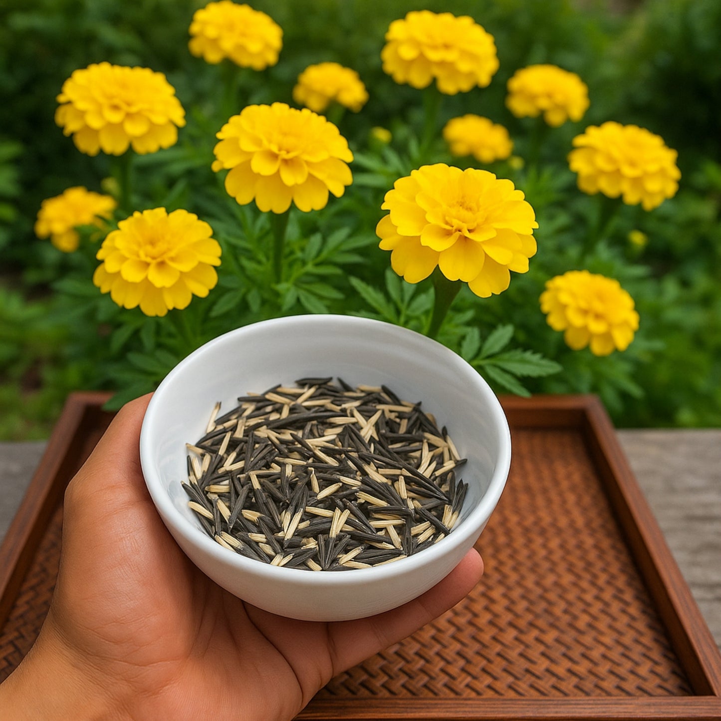 Patula Nana Yellow Marigold Seeds