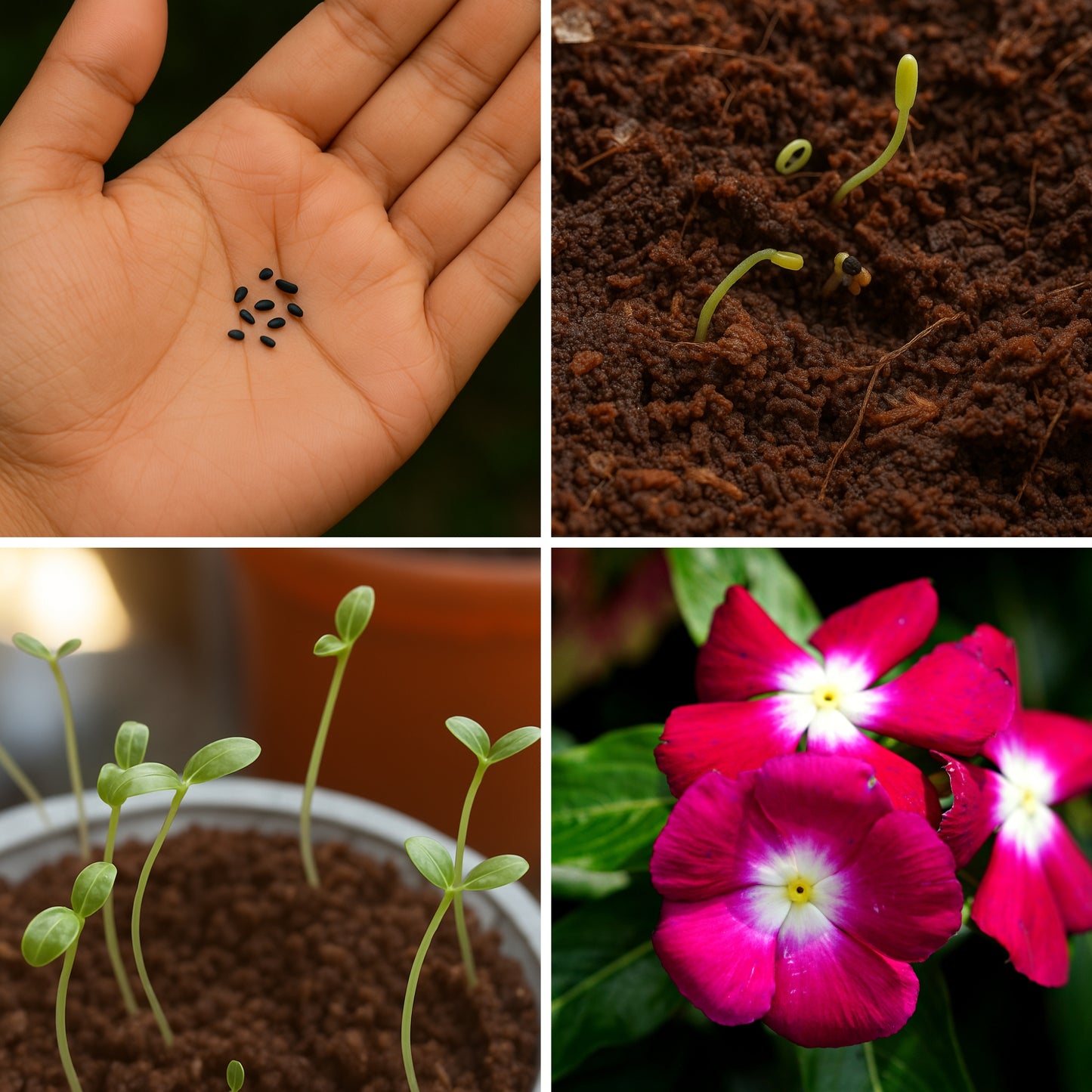 Vinca rosea - Dwarf Mixed