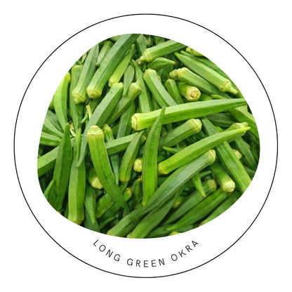 Okra Green Long Seeds